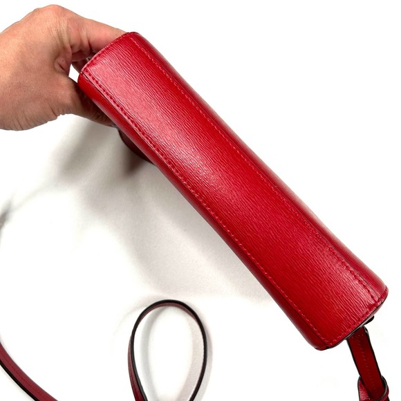 Lauren Ralph Lauren | Red Leather Crossbody - Picture 5 of 5